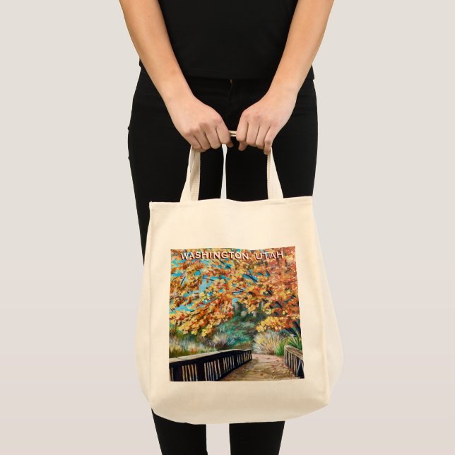 WASHINGTON CITY UTAH, VIRGIN RIVER TRAIL, TOTE BAG (Front (Product))
