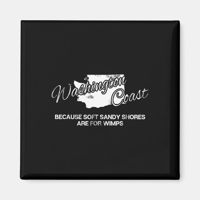 Washington Coast Pacific Northwest Beaches  Magnet (Front)