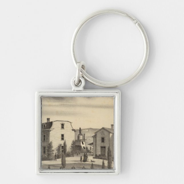 Washington College, Calif Key Ring (Front)