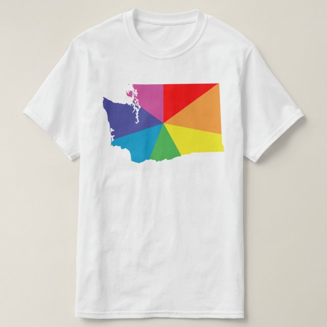 washington colour burst T-Shirt (Design Front)