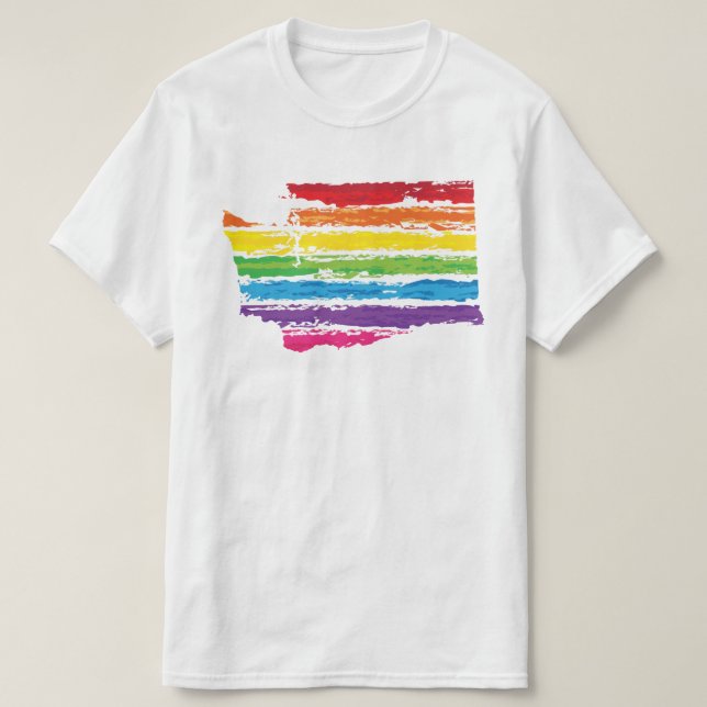 washington colour strokes T-Shirt (Design Front)