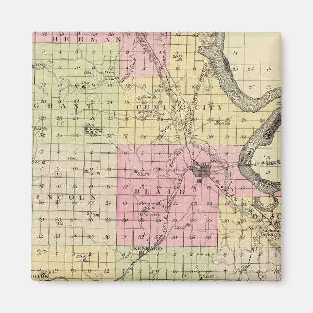 Washington County, Nebraska Magnet (Front)