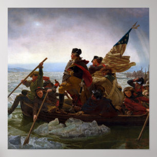 Washington Crossing Delaware Art Poster