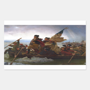 Washington Crossing Delaware Art Rectangular Sticker