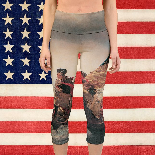 Washington Crossing the Delaware by Emanuel Leutze Capri Leggings (Creator Uploaded)