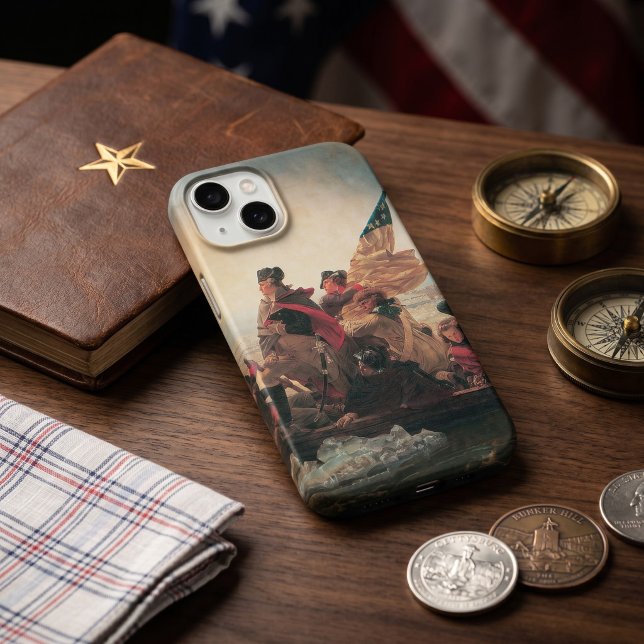 Washington Crossing the Delaware by Emanuel Leutze Case-Mate iPhone Case (George Washington Crossing the Delaware by Emanuel Leutze. American Revolutionary War History)