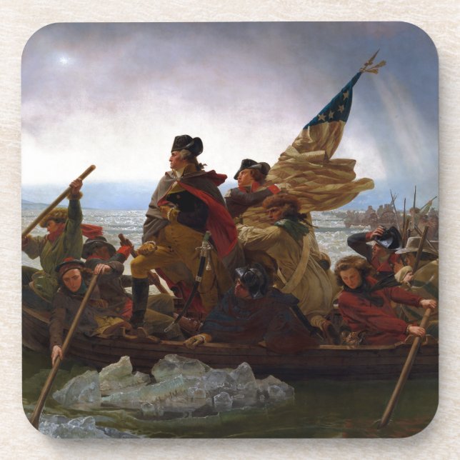 Washington Crossing the Delaware by Emanuel Leutze Coaster (Front)