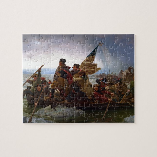 Washington Crossing the Delaware by Emanuel Leutze Jigsaw Puzzle (Horizontal)