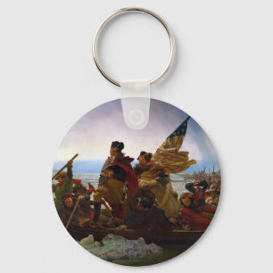 Washington Crossing the Delaware by Emanuel Leutze Key Ring