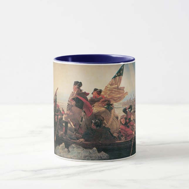 Washington Crossing the Delaware by Emanuel Leutze Mug (Center)