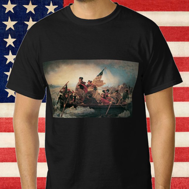 Washington Crossing the Delaware by Emanuel Leutze T-Shirt (Creator Uploaded)