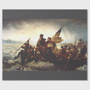 Washington Crossing the Delaware by Emanuel Leutze Wrapping Paper