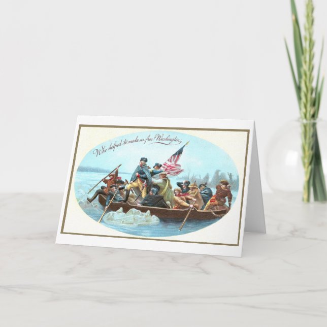 Washington Crossing the Delaware Card (Front)