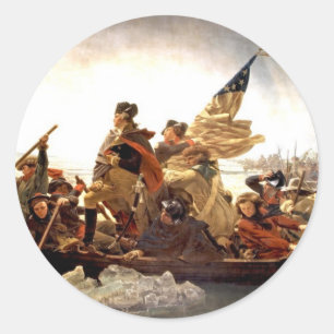 Washington Crossing the Delaware Classic Round Sticker