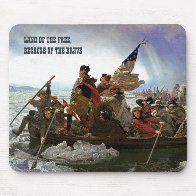 Washington Crossing the Delaware Fine Art  Mouse Pad (Front)