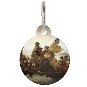 Washington Crossing the Delaware Pet Tag