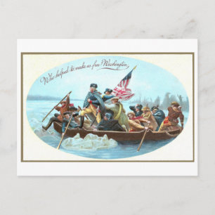 Washington Crossing the Delaware Postcard