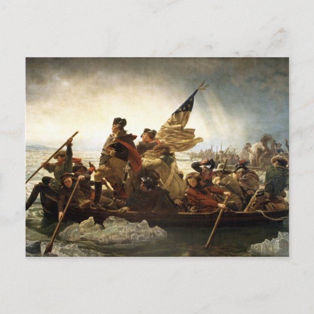 Washington Crossing the Delaware Postcard (Front)
