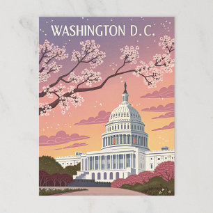 Washington D.C.: Cherry Blossoms at the Capitol Postcard