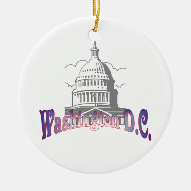 Washington D.C. Christmas Tree Ornament (Front)