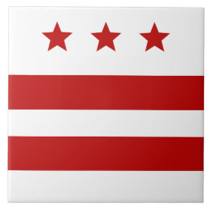 Washington D.C. city flag Ceramic Tile