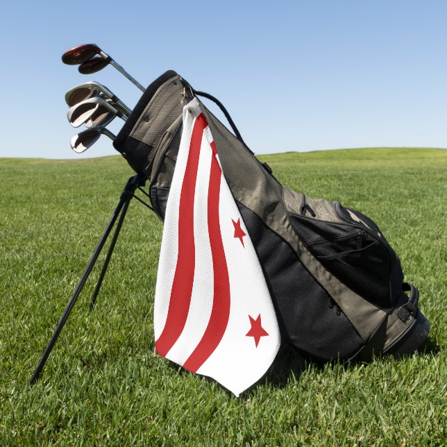 Washington D.C. City flag   Golf Towel (Green)