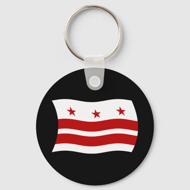 Washington D.C. Flag Keychain (Front)
