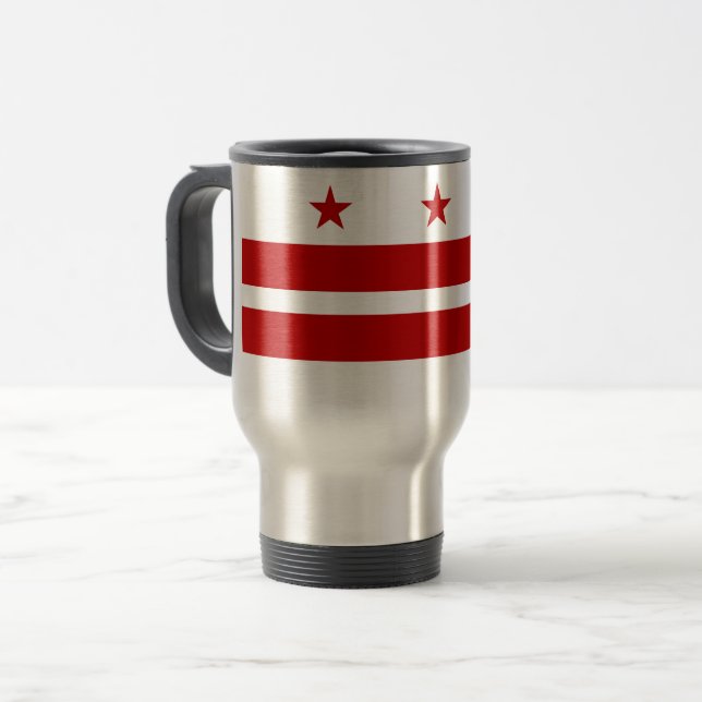 Washington, D.C Flag Travel Mug (Front Left)