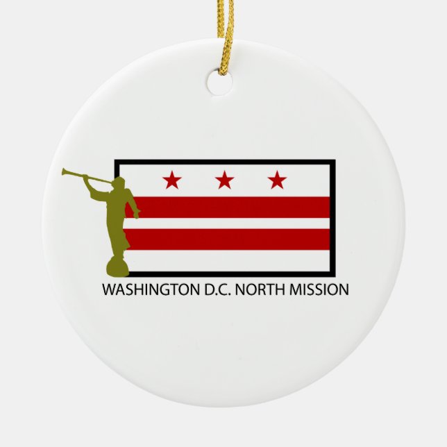 WASHINGTON D.C. NORTH MISSION LDS CTR CERAMIC TREE DECORATION (Front)
