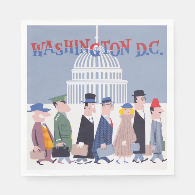 Washington D.C. Paper Napkin (Front)