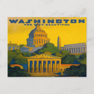 washington D.C. Pennsylvania Railroad retro Postcard