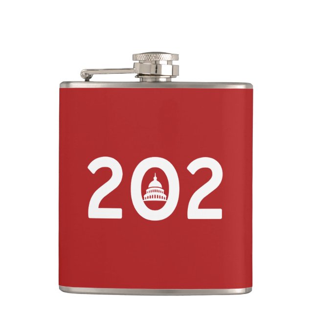 Washington D.C. Pride Hip Flask (Front)