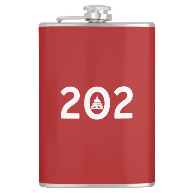 Washington D.C. Pride Hip Flask (Front)