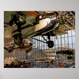 WASHINGTON, D.C. USA. Aircraft displayed in Poster