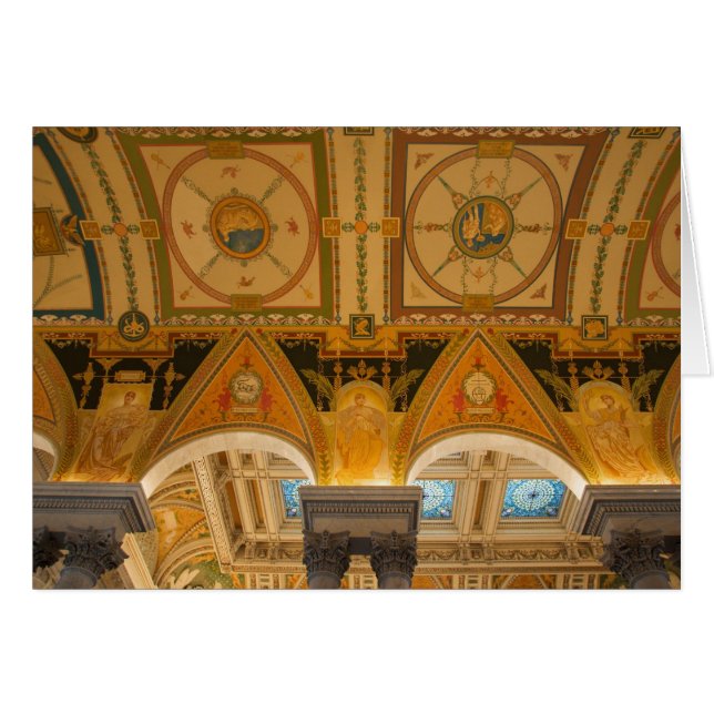 WASHINGTON, D.C. USA. Ceiling in Great Hall of (Front Horizontal)