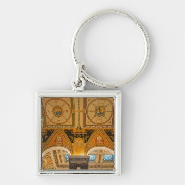 WASHINGTON, D.C. USA. Ceiling in Great Hall of Key Ring (Front)