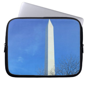 WASHINGTON, D.C. USA. Washington Monument rises Laptop Sleeve