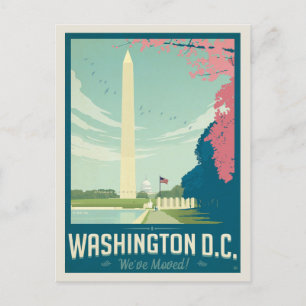 Washington, D.C.   We've Moved Invitation Postcard