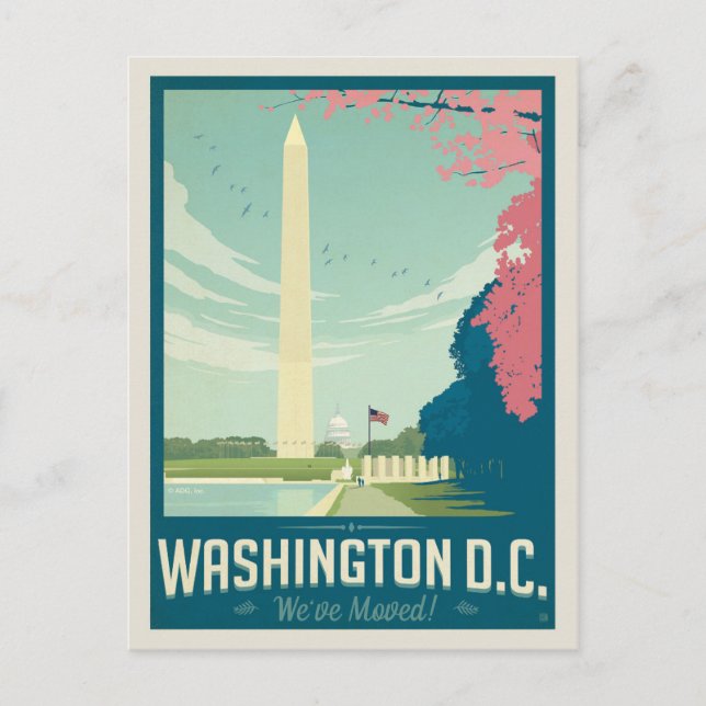 Washington, D.C. | We've Moved Invitation Postcard (Front)