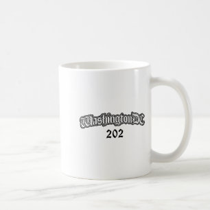 Washington Dc 202 Men Women Kids Coffee Mug