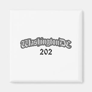 Washington Dc 202 Men Women Kids Magnet