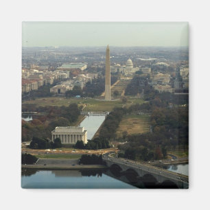 Washington DC Aerial Photograph Magnet