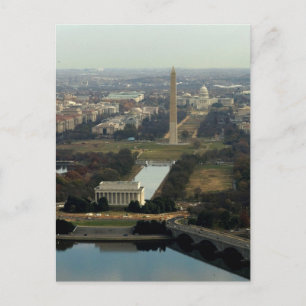 Washington DC Aerial Photograph Postcard
