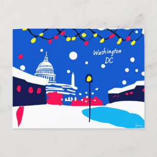 Washington DC Art Deco Style card Illustration