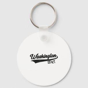 Washington Dc - Athletic_throwback Design - Clic Key Ring