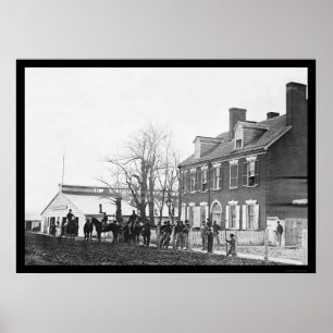 Washington, DC Blacksmith and Horses 1865 Poster