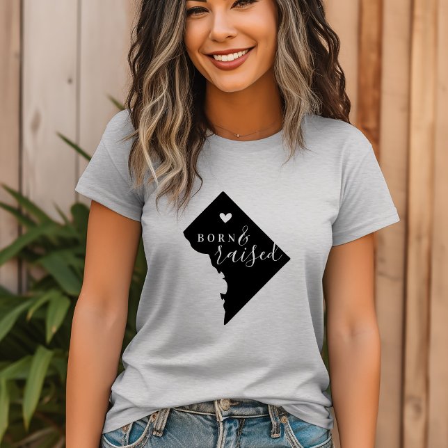 Washington DC Born and Raised State Tee (Creator Uploaded)
