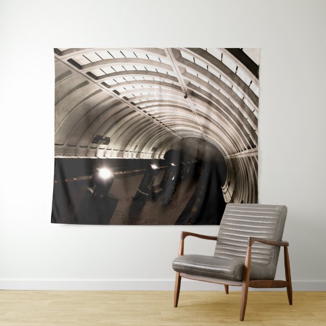 Washington DC Brutalist Architecture Tapestry (In Situ (Horizontal))