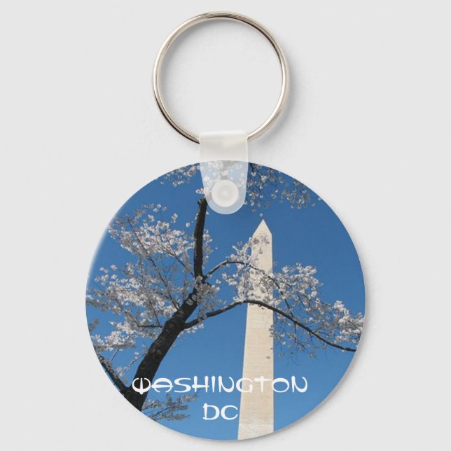 WASHINGTON DC BUTTON KEYCHAIN (Front)