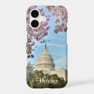 Washington DC Capitol Building and Cherry Blossoms